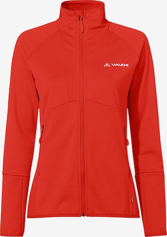 VAUDE Functionele fleece jas 'Monviso' in Rood: voorkant