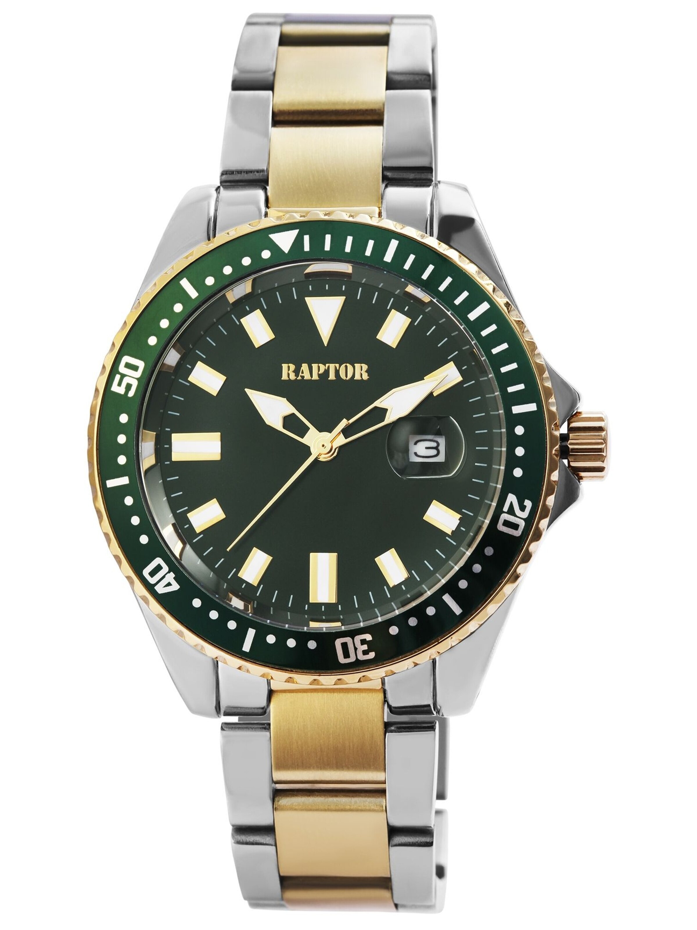 Raptor Analog Watch 'Serious, Datumsanzeige' in Mixed colors
