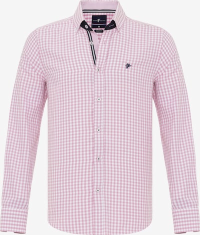 DENIM CULTURE Košulja 'TONEY' u roza / bijela, Pregled proizvoda
