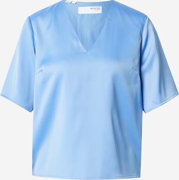 SELECTED T-Shirt 'SLFLENA' in Blau: Vorderseite