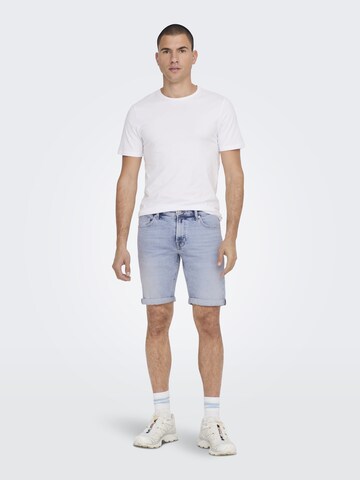 Coupe slim Jean 'ONSPly' Only & Sons en bleu