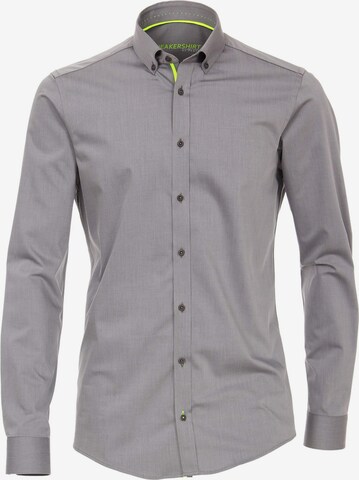 VENTI Regular fit Business Shirt in Grey: front