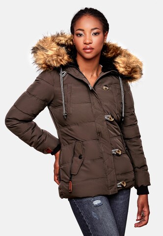 NAVAHOO Winter jacket 'Zoja' in Brown: front