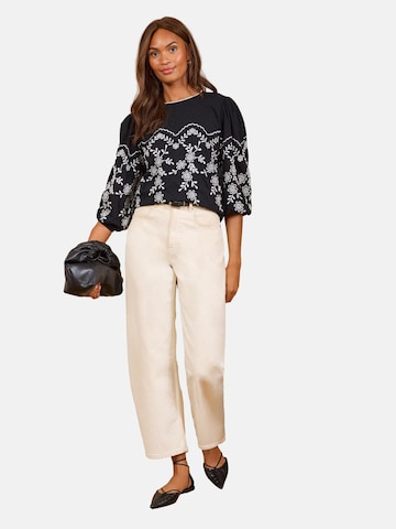 T-shirt love & roses en noir : devant