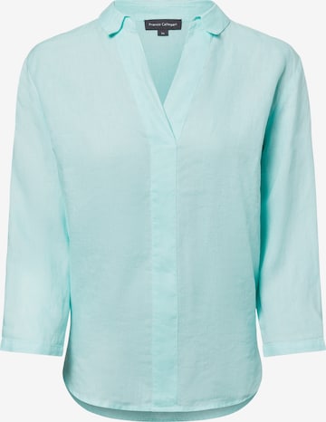 Franco Callegari Leinenbluse in Grün: Vorderseite