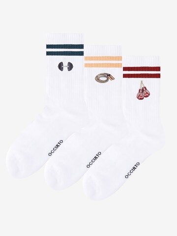 Occulto Athletic Socks 'Rio' in White