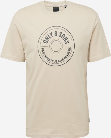 Only & Sons T-Shirt 'LAMER' in Grau: predná strana