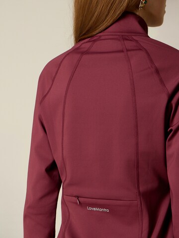 Veste de survêtement oltre en rouge