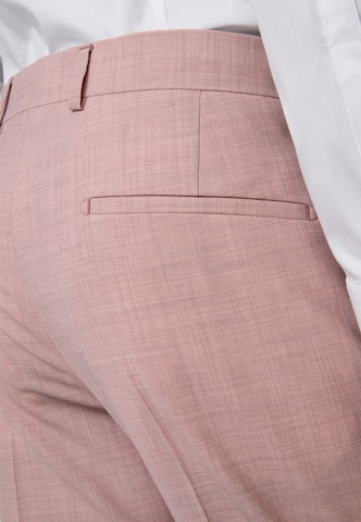 STRELLSON Slim fit Pleated Pants 'Melvin' in Pink