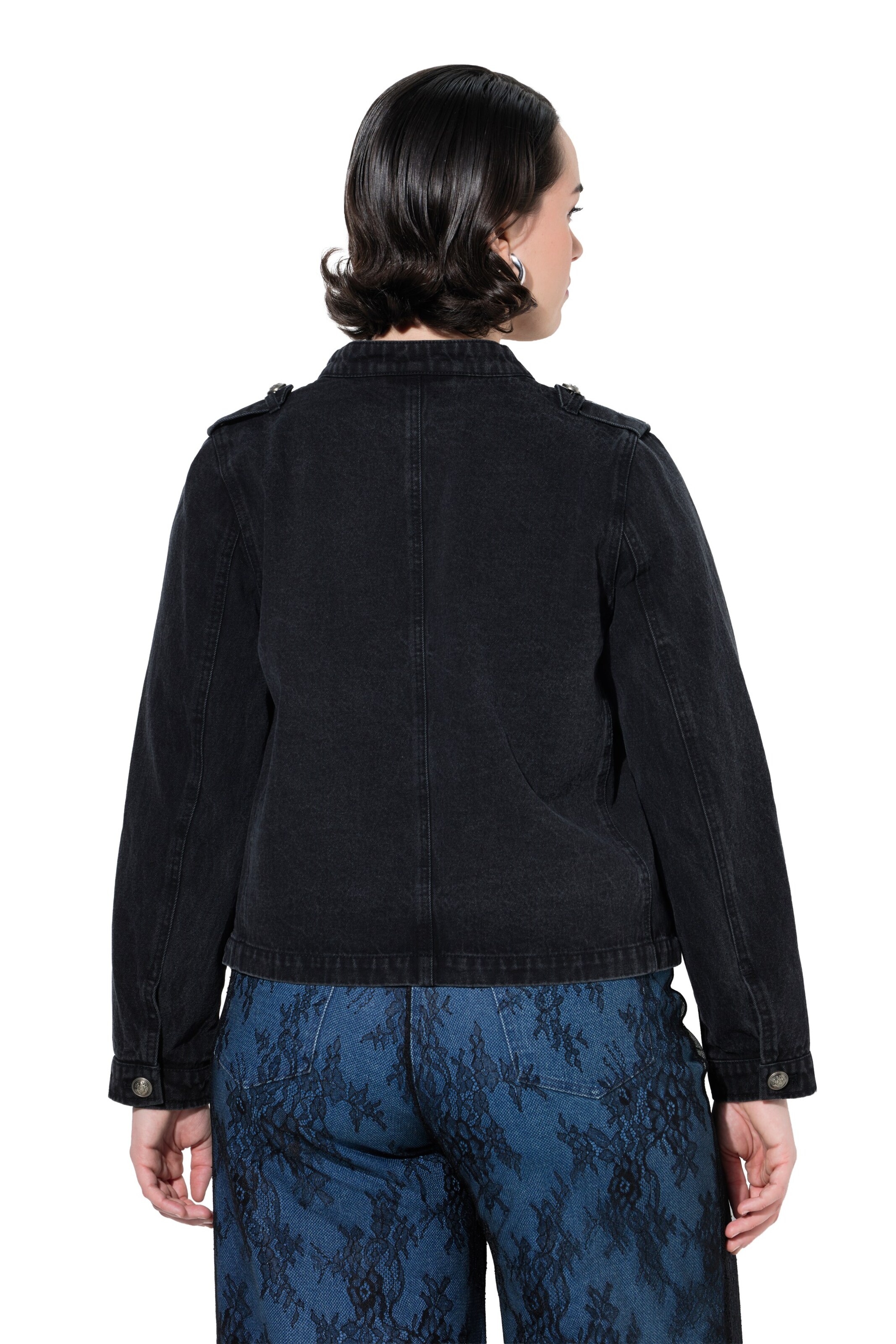 Ulla Popken Between-season jacket in Black