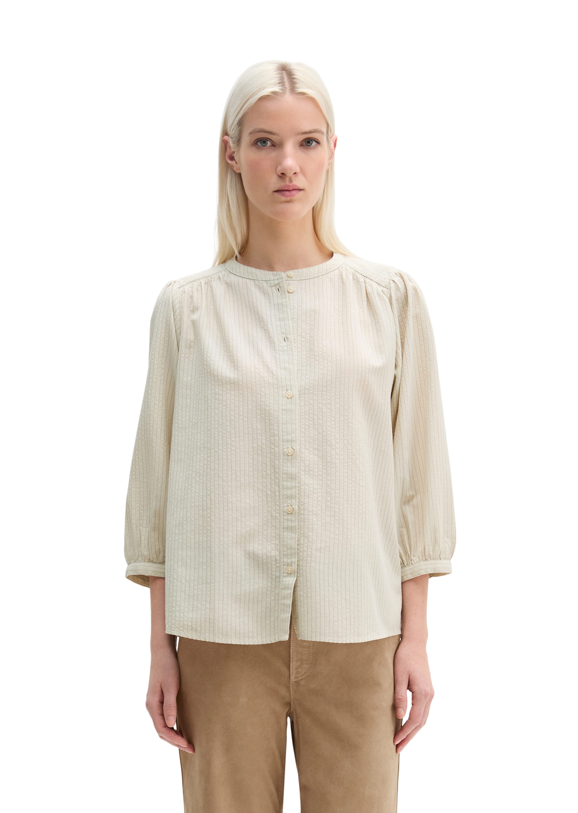 Marc O'Polo Blouse in Beige: voorkant