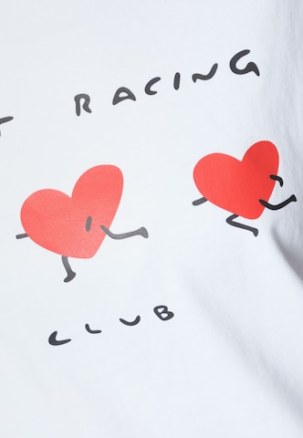 T-shirt 'Heart Racing' Kleinigkeit en blanc