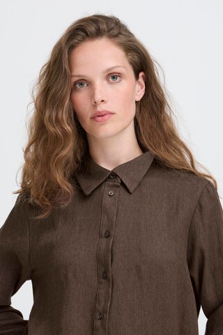 ICHI Blouse 'KIRSE' in Brown