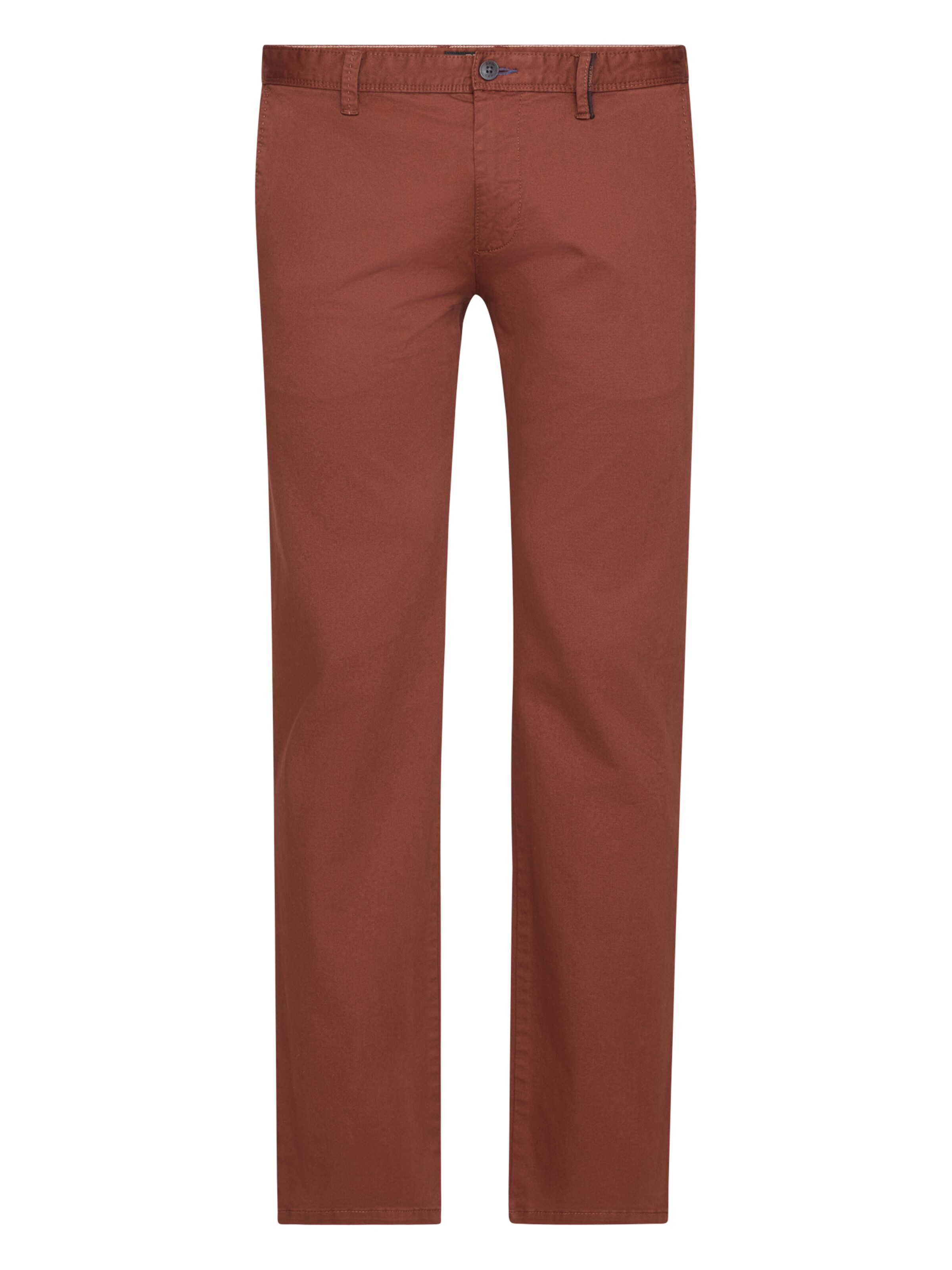 REDPOINT Chino Pants in Brown: front
