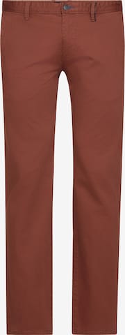 REDPOINT Chino Pants in Brown: front