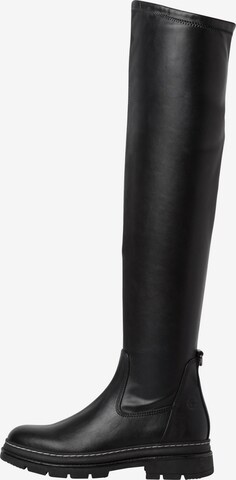 TAMARIS Over the Knee Boots in Black