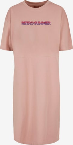 Merchcode Dress 'Summer - Retro' in Pink: front