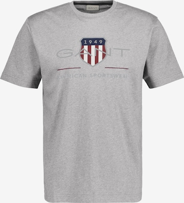 T-Shirt GANT en gris : devant