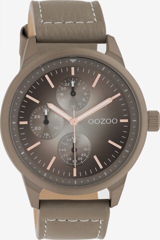 OOZOO Analog Watch in Brown: front