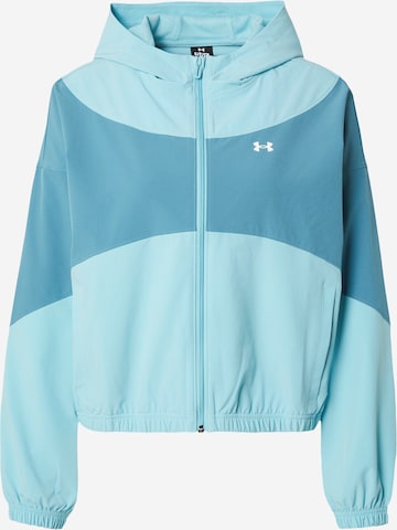 Geacă sport 'Rival' de la UNDER ARMOUR pe albastru: față