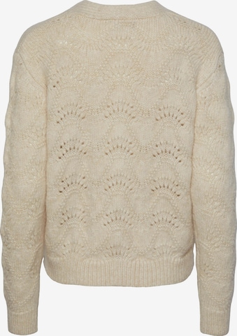 Cardigan 'Bibbi' PIECES en blanc