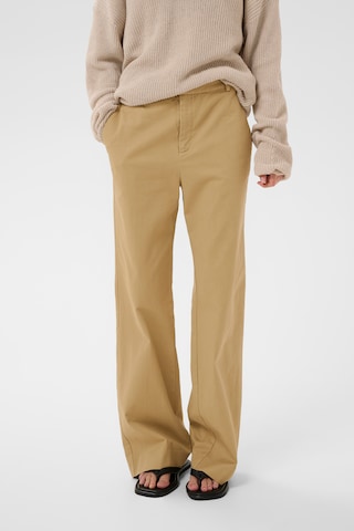 InWear Flared Broek 'DiazIW' in Geel: voorkant