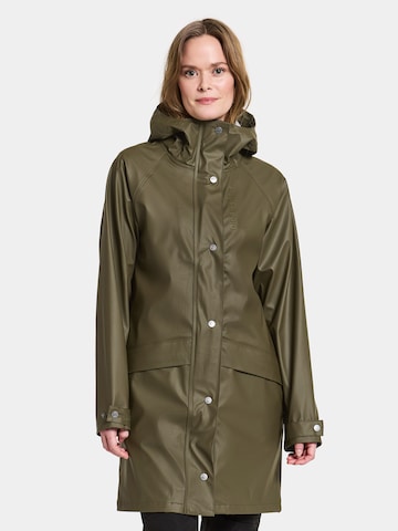 Didriksons Between-Seasons Parka 'ELLY' in Green: front