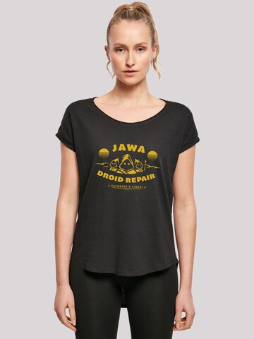 F4NT4STIC Shirt 'Star Wars Jawa Droid Repair' in Zwart: voorkant
