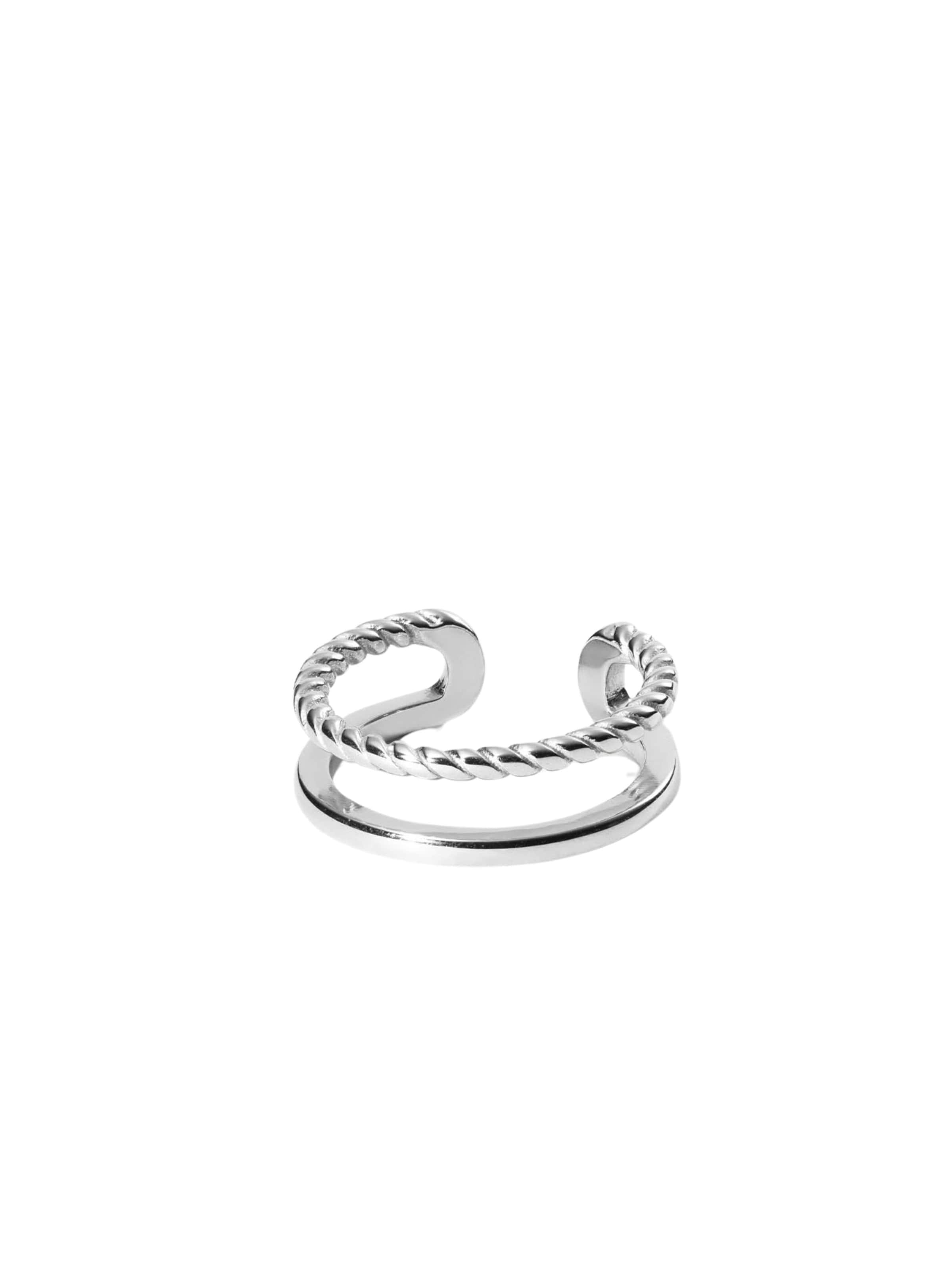 PURELEI Ring 'Mau' in Silver: front