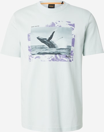 T-Shirt 'Dunetrace' BOSS en bleu : devant