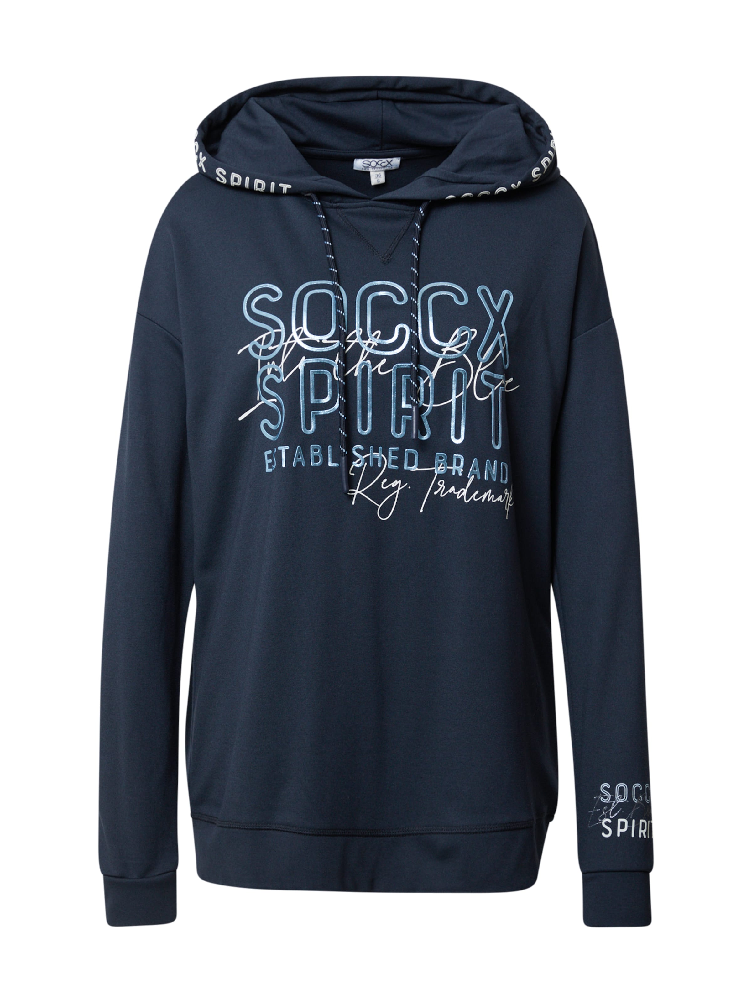 Soccx Sweatshirt in Blauw: voorkant