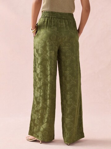 Wide leg Pantaloni de la Next pe verde