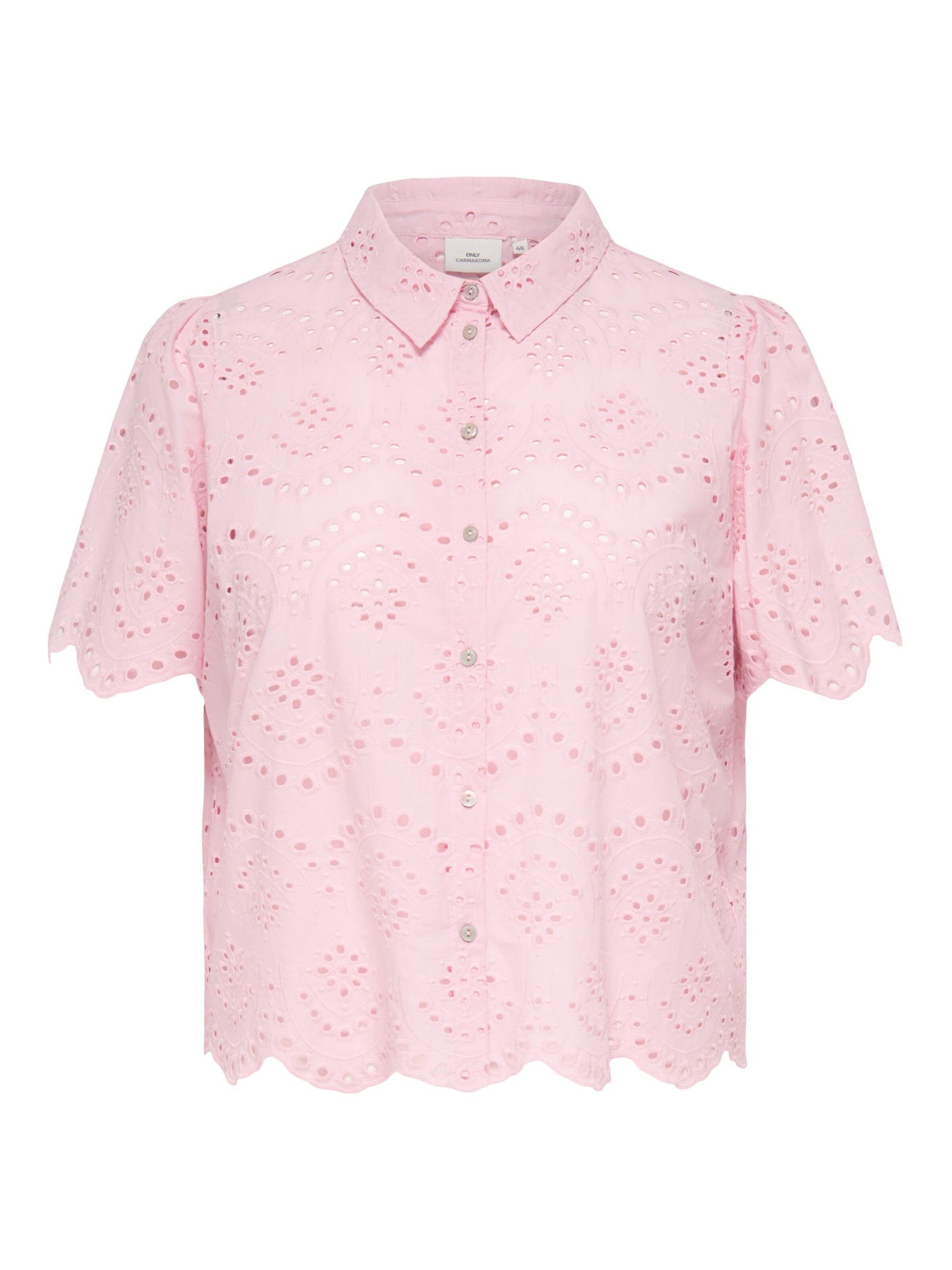 Camicia da donna 'CARValais' di ONLY Carmakoma in rosa: frontale