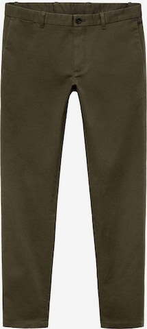 MANGO MAN Chinohose 'Barna' in Grün: Vorderseite