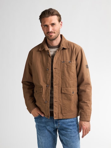 Petrol Industries Tussenjas 'St. Croix' in Bruin: voorkant