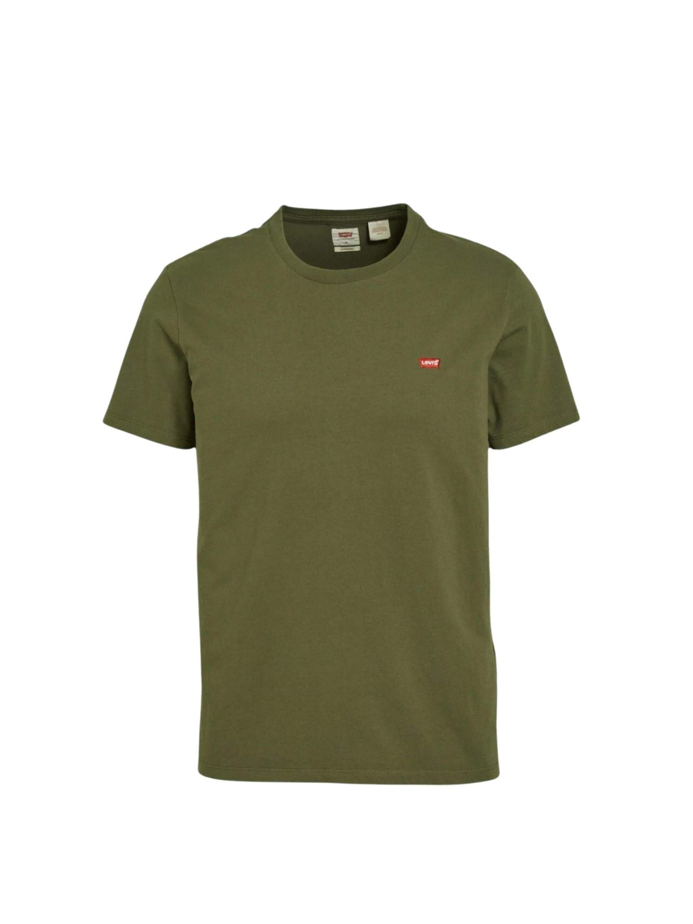 LEVI'S ® Shirt 'SS ORIGINAL HM TEE' in Green: front