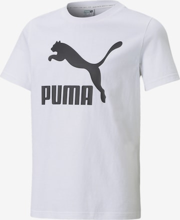 T-Shirt 'Classics' PUMA en blanc : devant