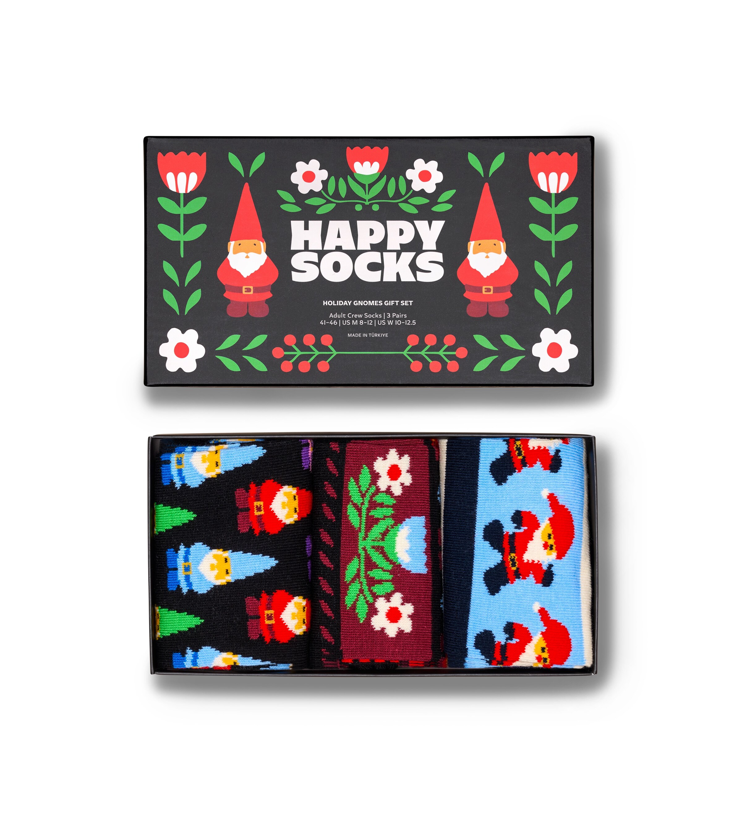 Happy Socks Носки 'Holiday Gnomes' в Черный