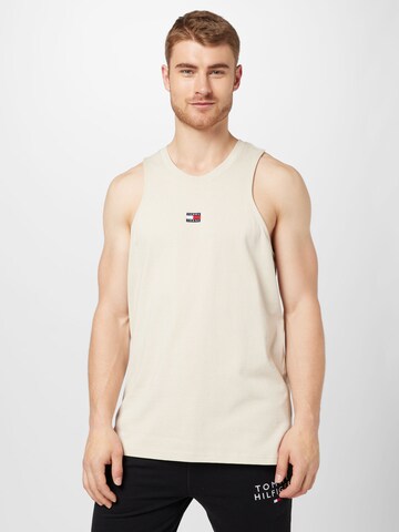 Tricou de la Tommy Jeans pe bej: față