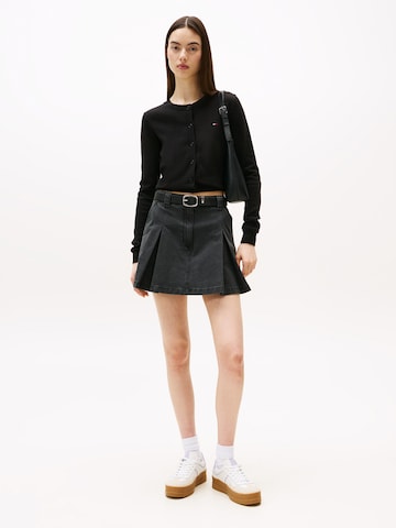 Tommy Jeans Gebreid vest 'ESSENTIAL' in Zwart
