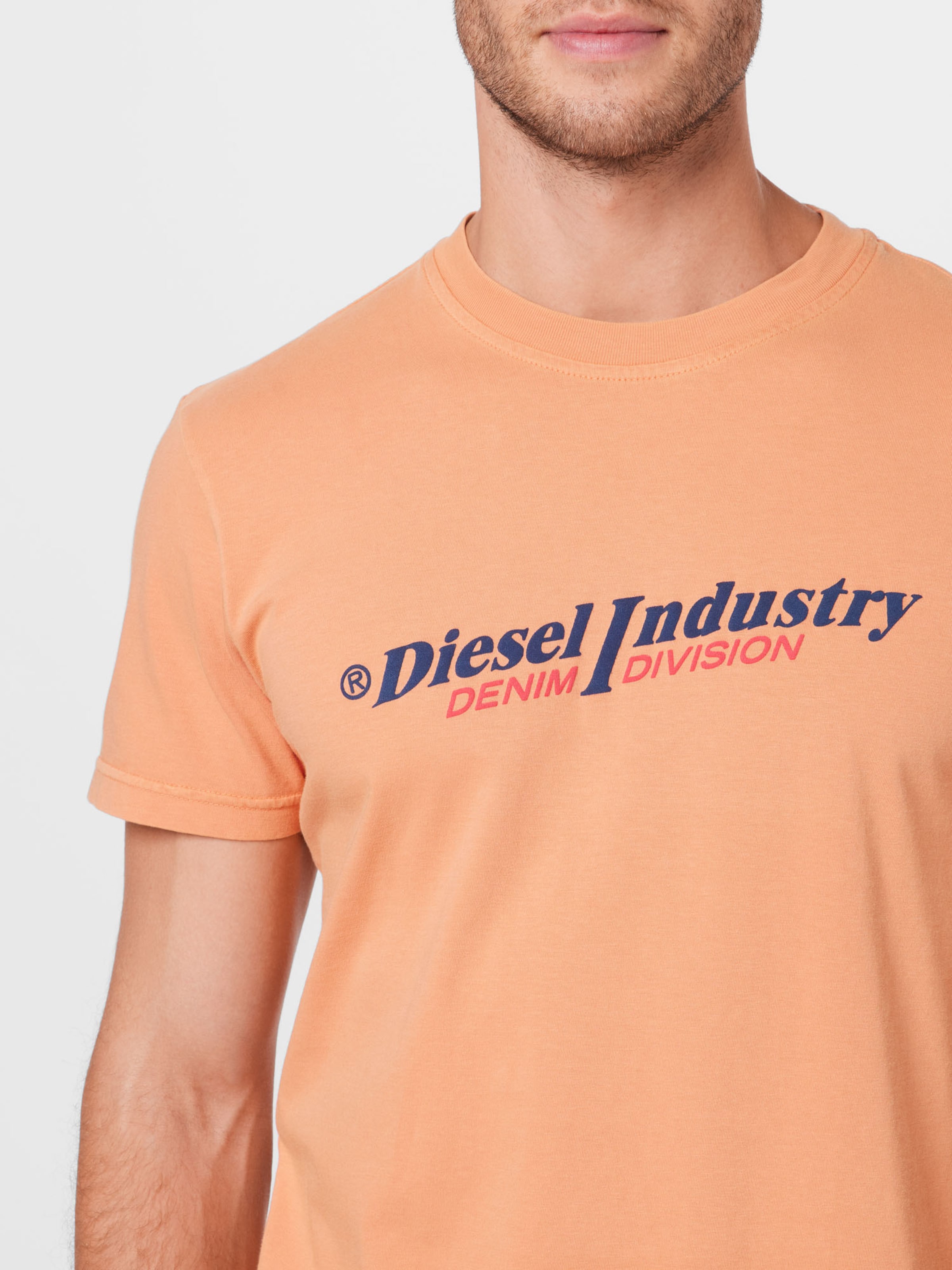 Premium T-Shirt DIEGOR DIESEL en Orange Pastel, Saumon 