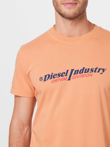 DIESEL قميص 'DIEGOR' بلون برتقالي