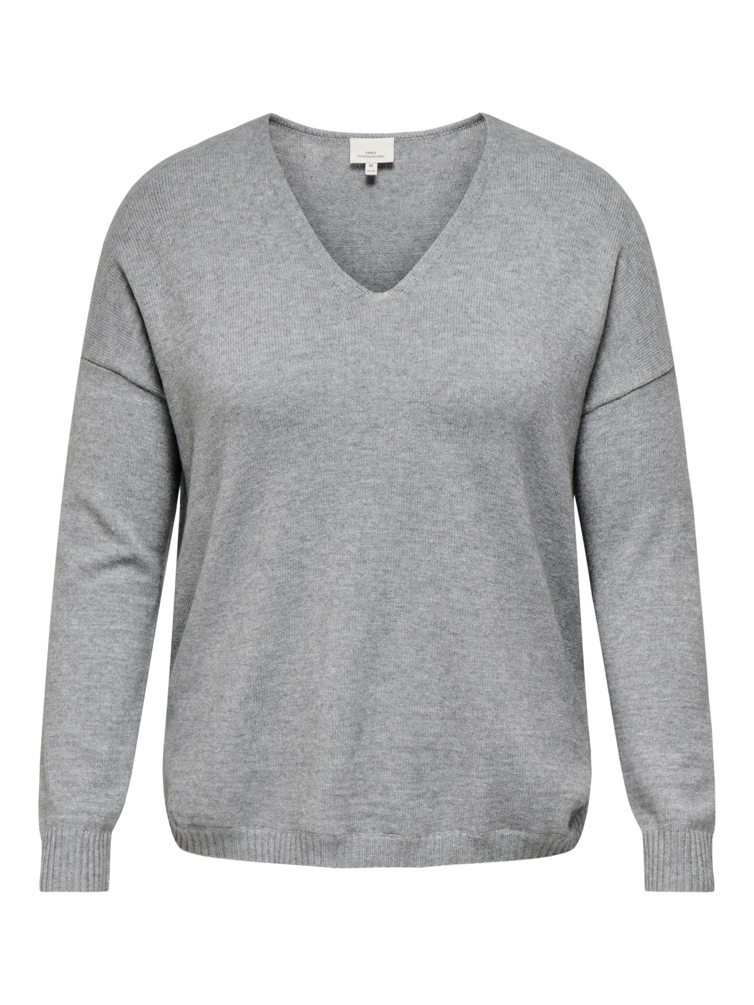 ONLY Carmakoma Sweater 'CARMargareta' in Grey: front