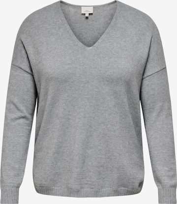ONLY Carmakoma Sweater 'CARMargareta' in Grey: front