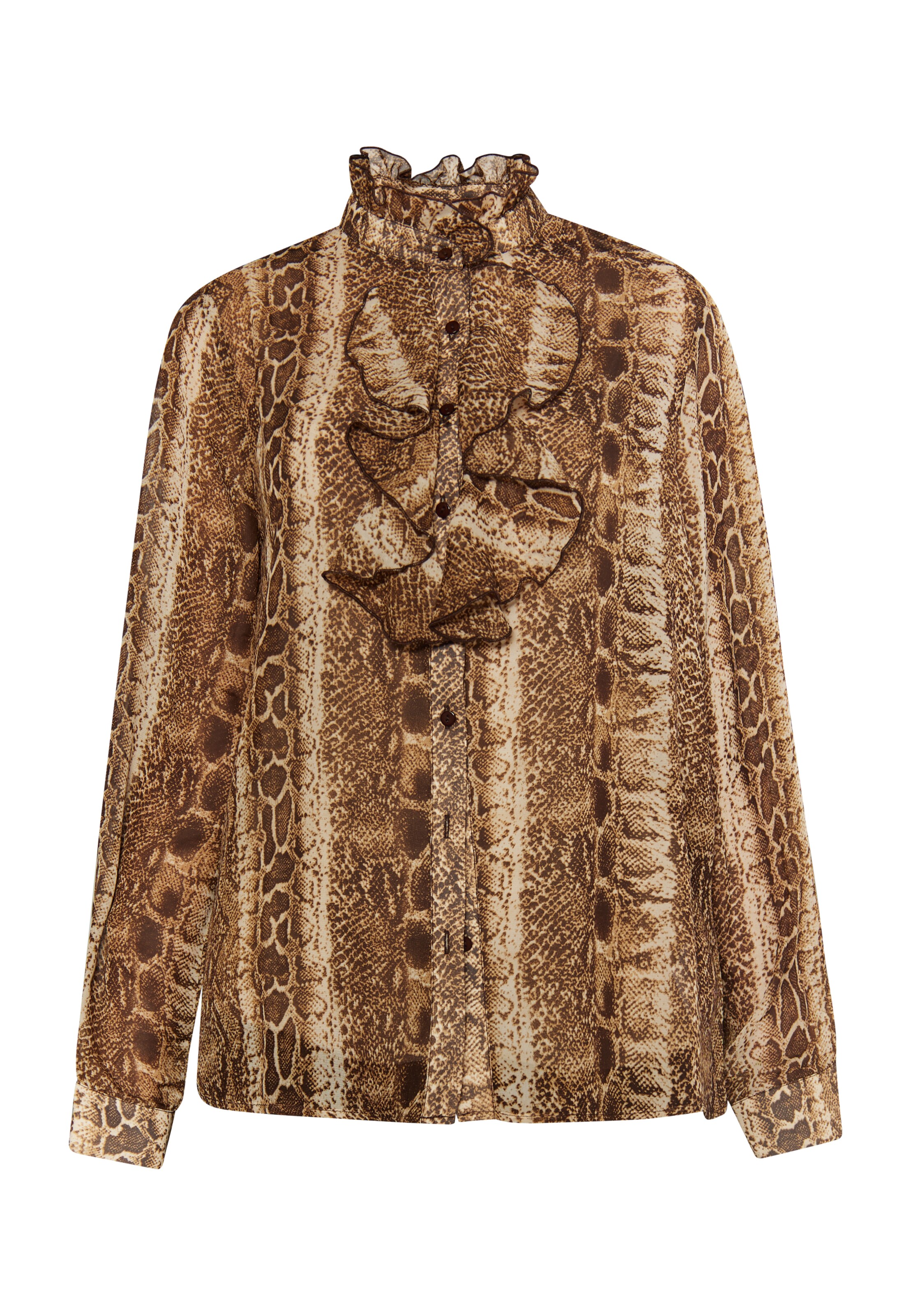 faina Bluse in Braun: Vorderseite