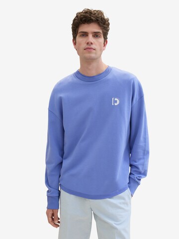 TOM TAILOR DENIM Sweatshirt in Blau