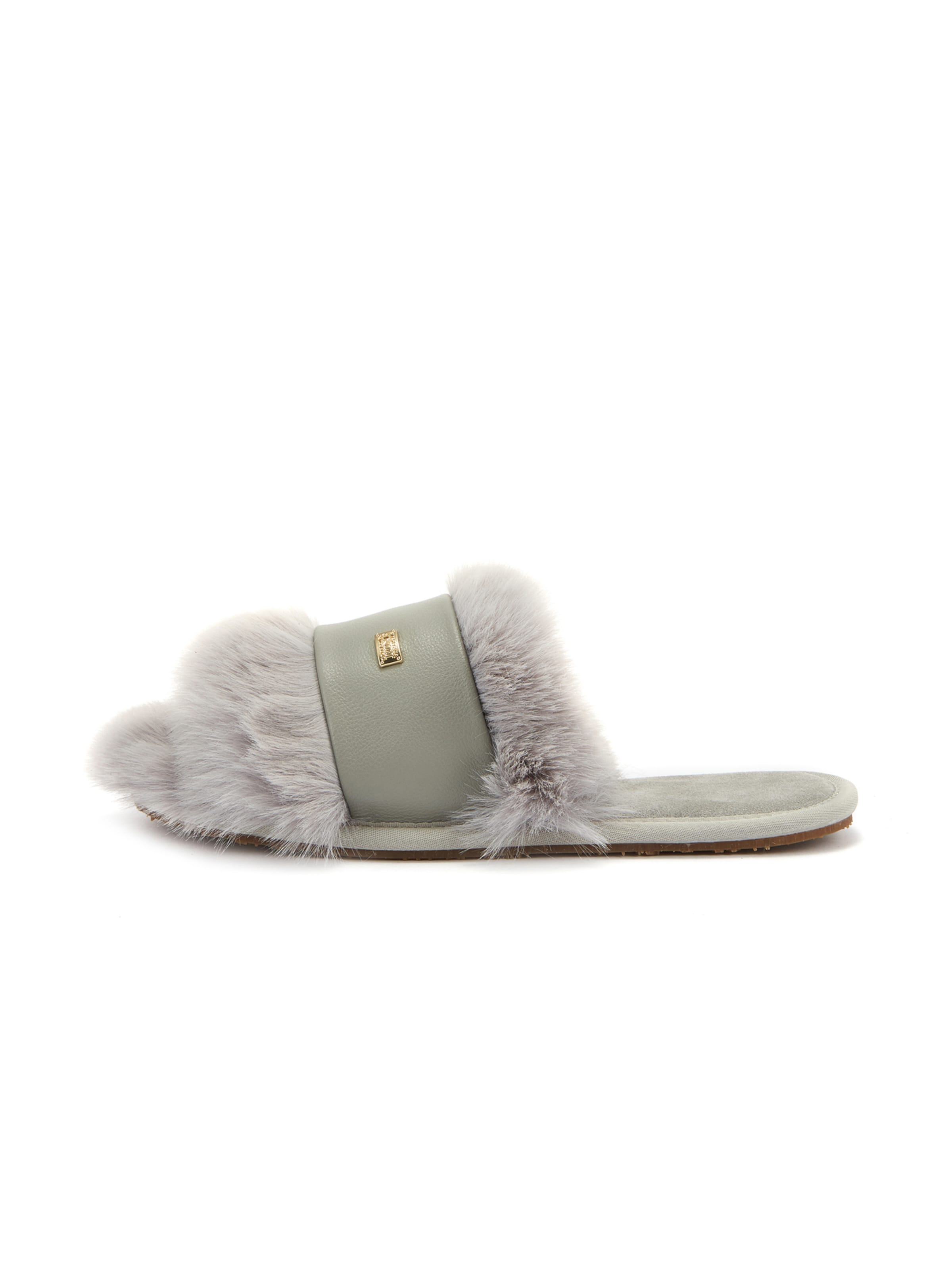 Pantoufle Australia Luxe Collective en gris : devant