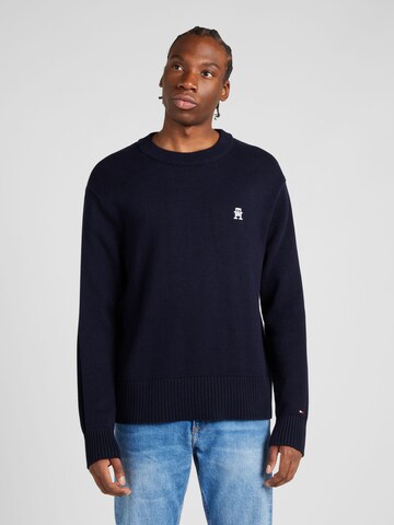 Pull-over TOMMY HILFIGER en bleu : devant