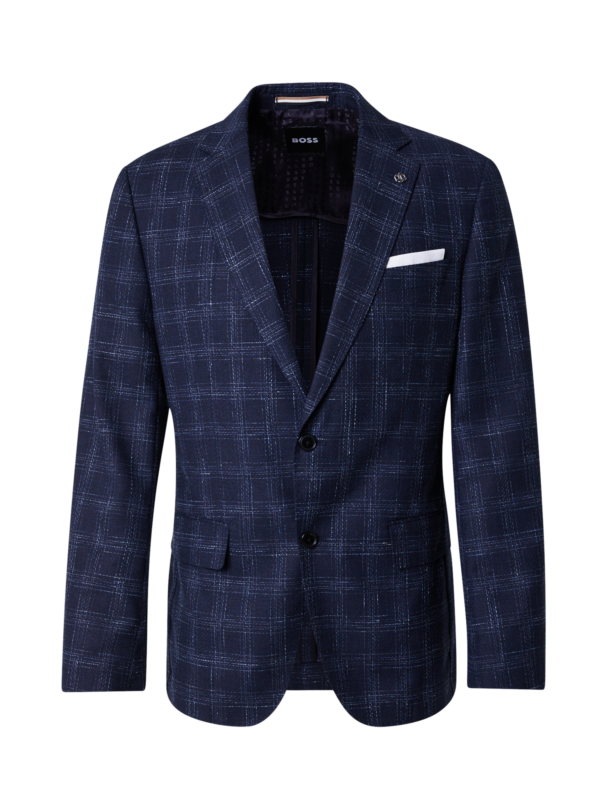 zils BOSS Standarta piegriezums Klasiska žakete 'H-Hutson-233': no priekšpuses