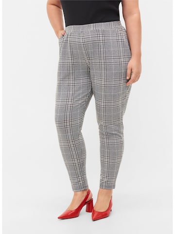 Zizzi Tapered Hose 'MADDISON' in Grau: predná strana